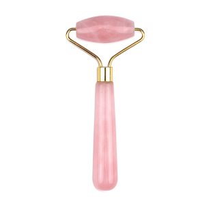 Single head Rose Quartz Face Roller large