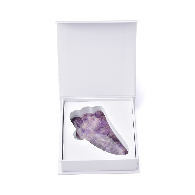 Amethyst purple body gua sha horn shape - Image 5