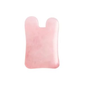 Rose quartz gua sha body tool concave shape