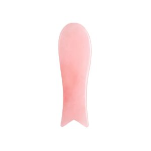 Rose quartz guasha fish shape
