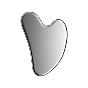 Stainless steel metal gua sha heart shape