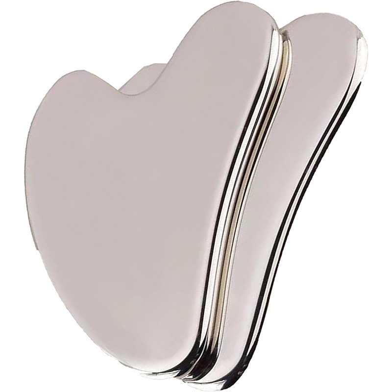 Stainless steel metal gua sha heart shape - Image 2