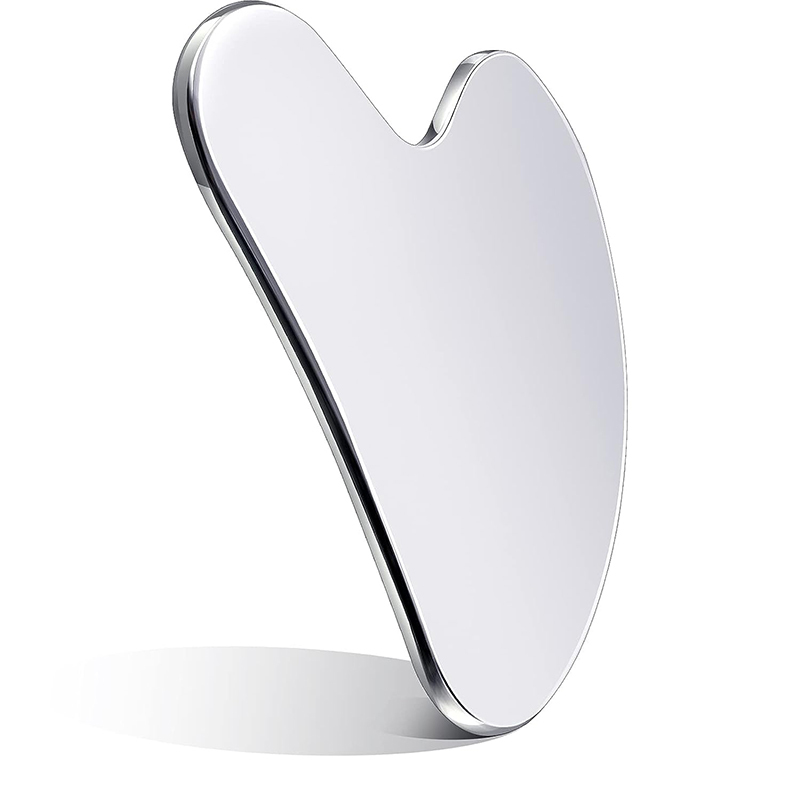 Stainless steel metal gua sha heart shape - Image 3
