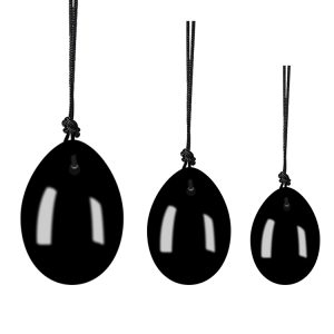 Black Obsidian Yoni Egg Set
