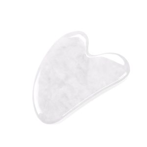 Yunan white jade facial gua sha heart shape