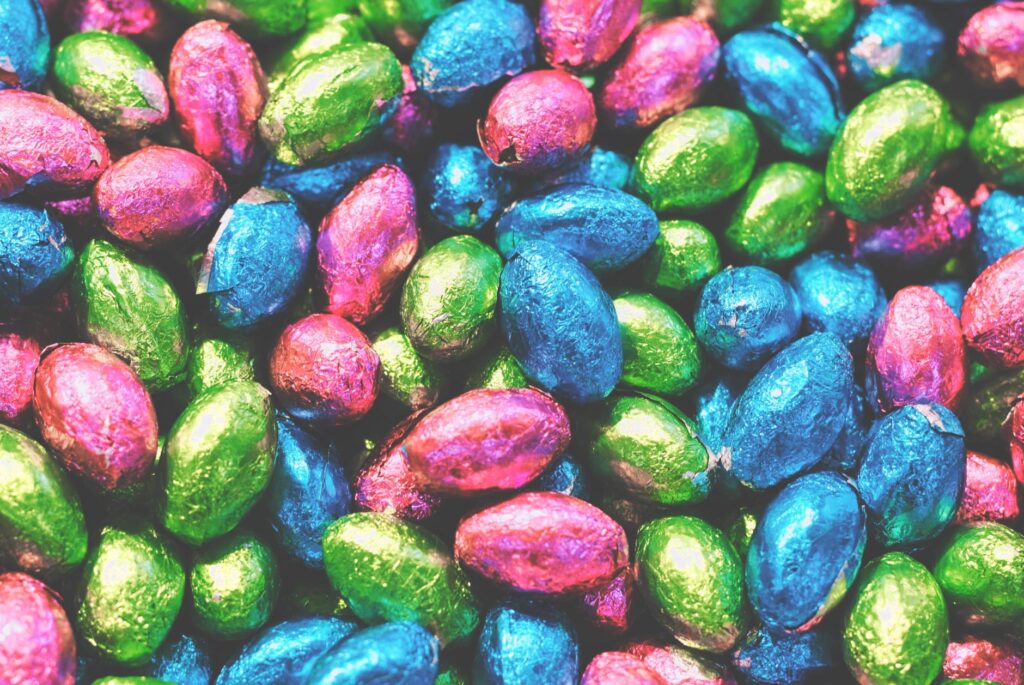 multicolored candies