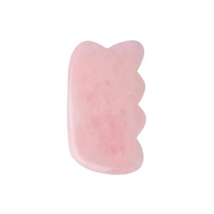 Rose quartz wave gua sha