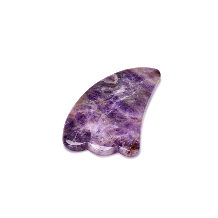 Amethyst purple body gua sha horn shape - Image 4