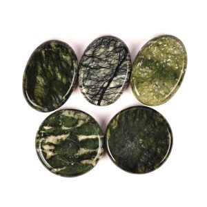 Hot Massage Stone Dark Green Jade set
